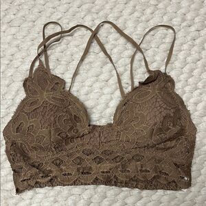 Anemone Brown Lace Bralette